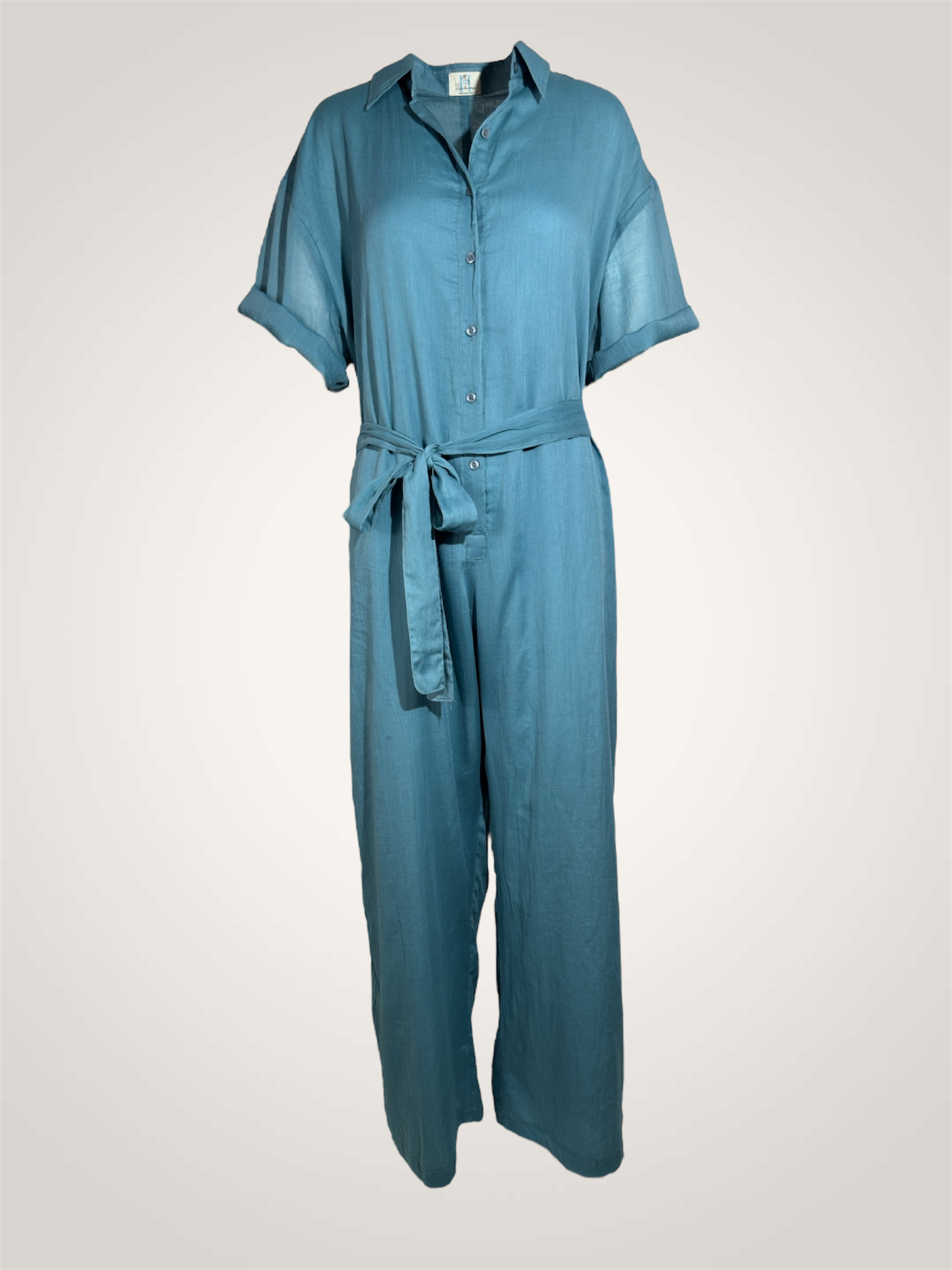 Combinaison voile de coton - Bleu canard