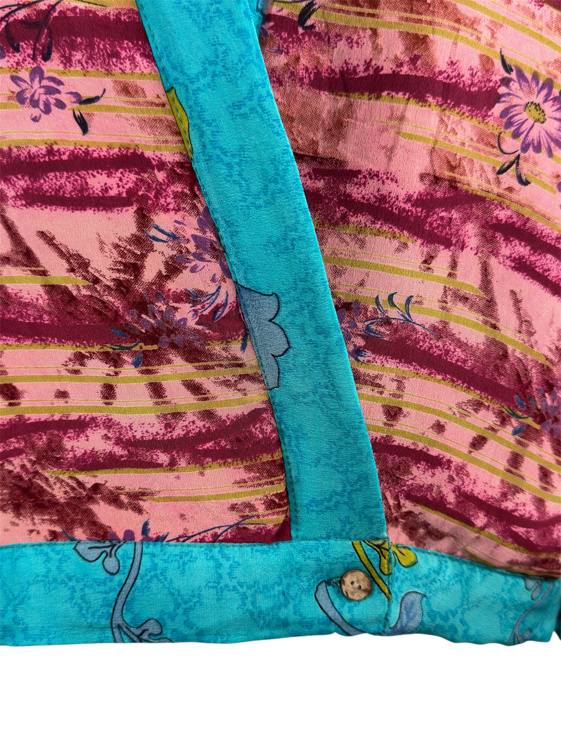 Veste kimono réversible Soie - Pièce unique