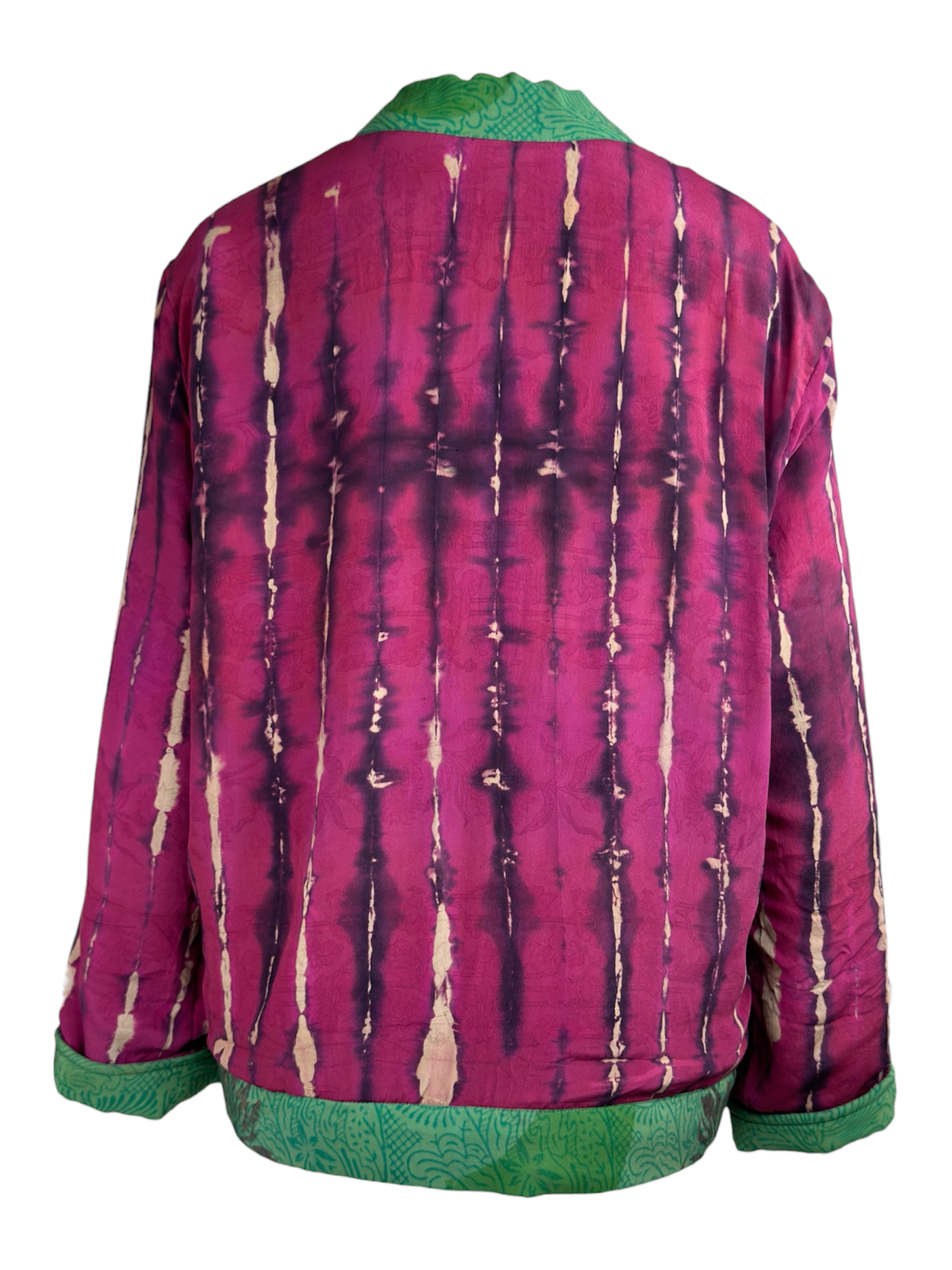 Veste kimono réversible Soie - Pièce unique