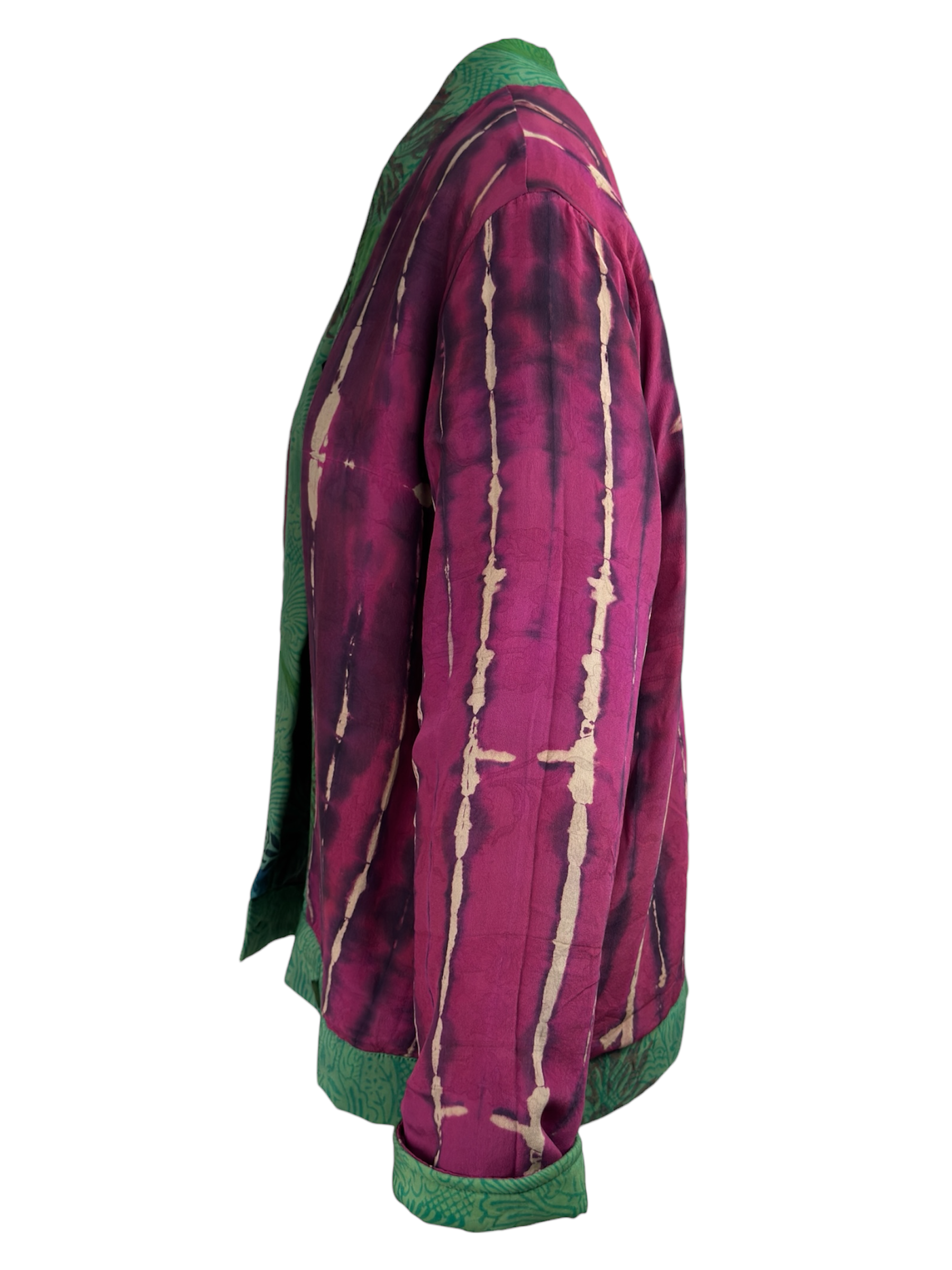 Veste kimono réversible Soie - Pièce unique