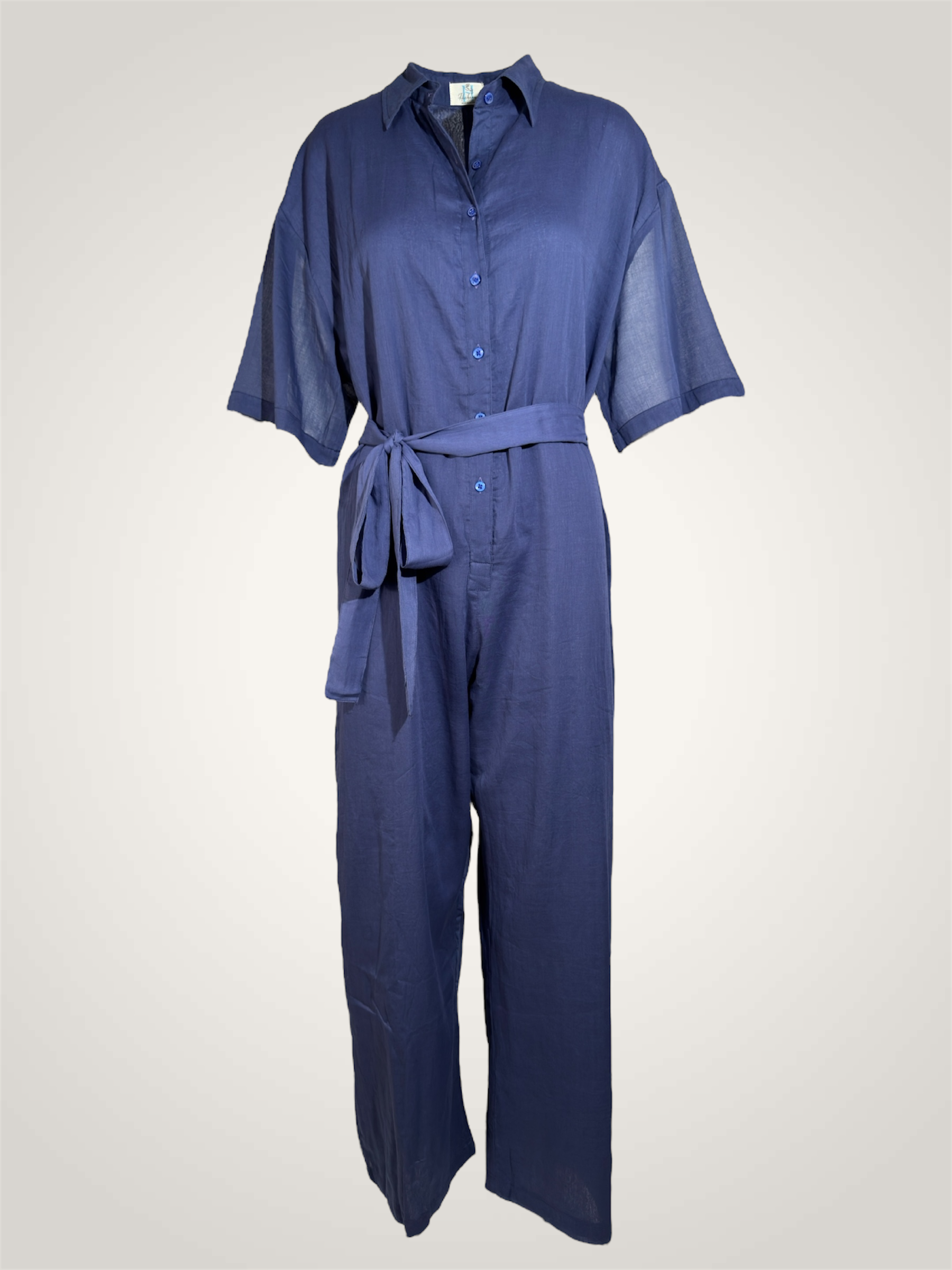 Combinaison voile de coton - Marine