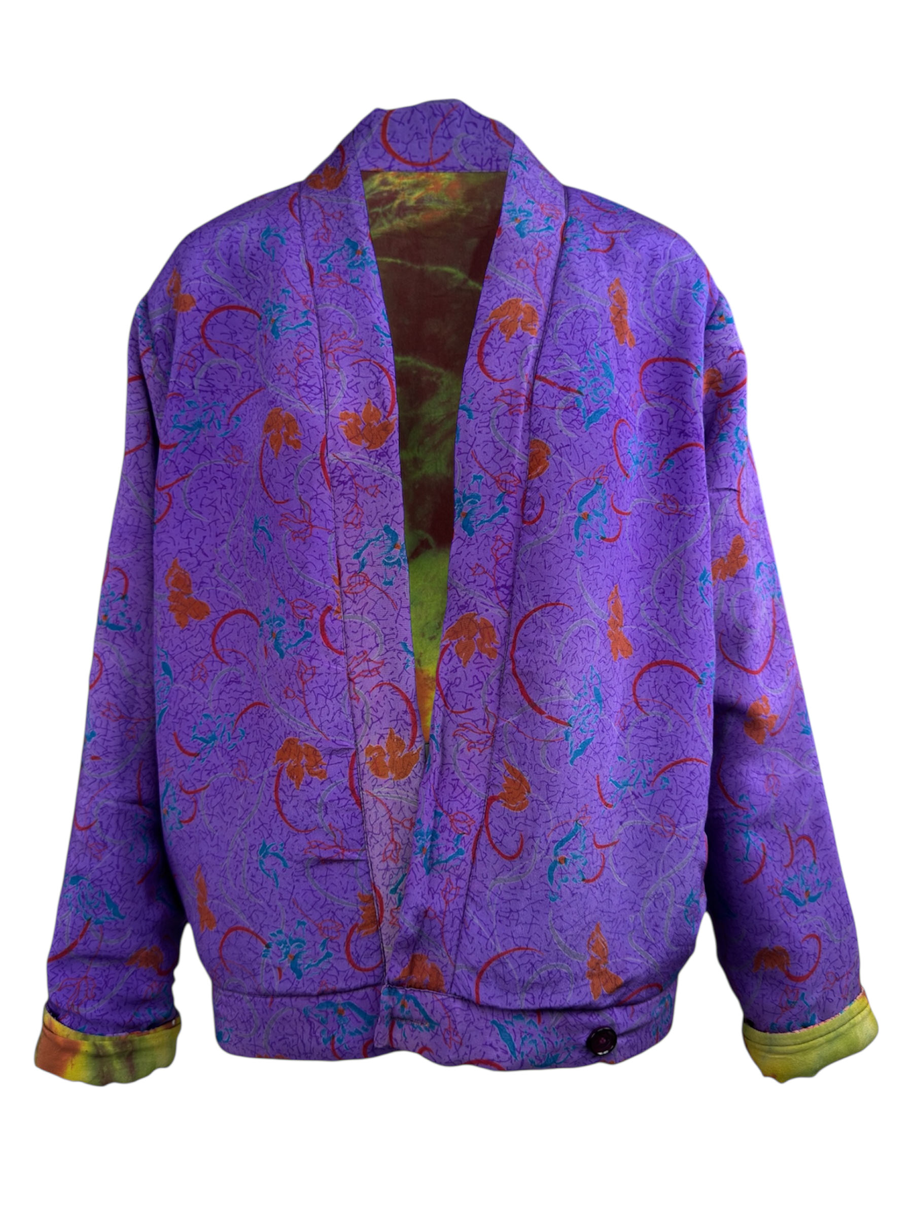 Veste kimono réversible Soie - Pièce unique