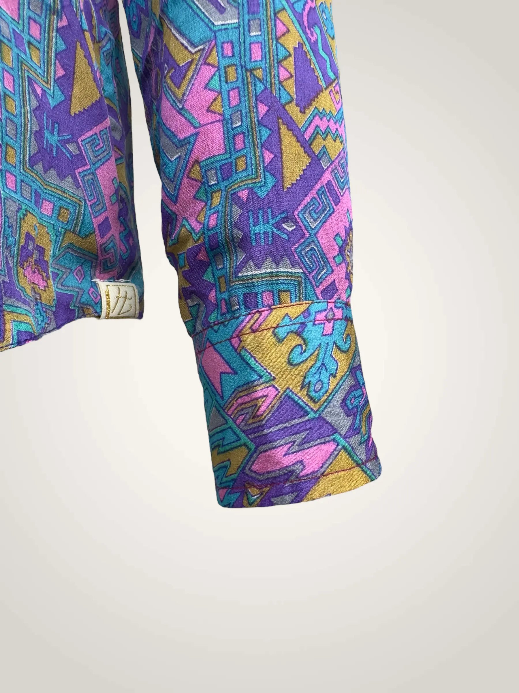 Chemise réversible soie recyclée - pièce unique