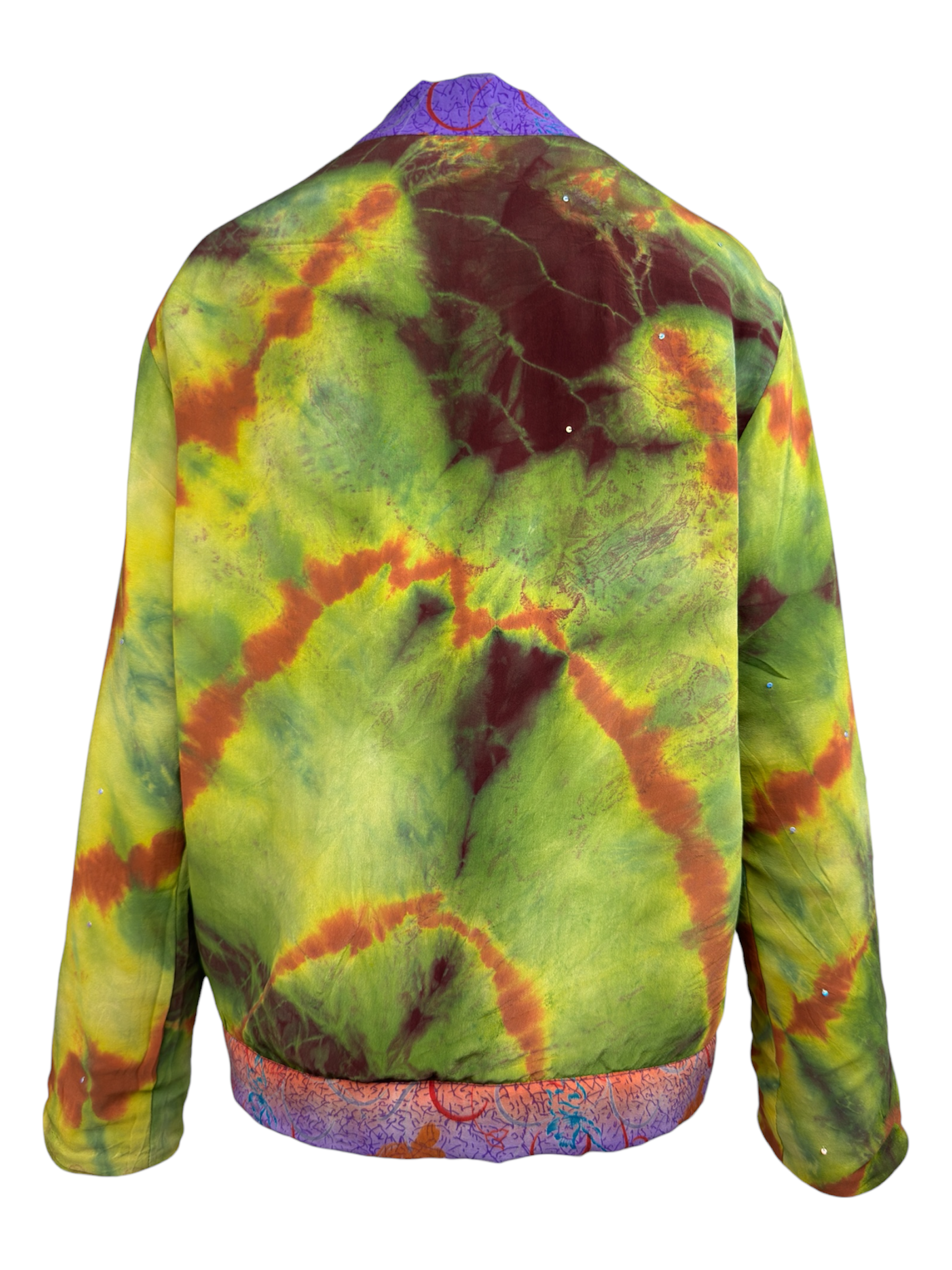 Veste kimono réversible Soie - Pièce unique