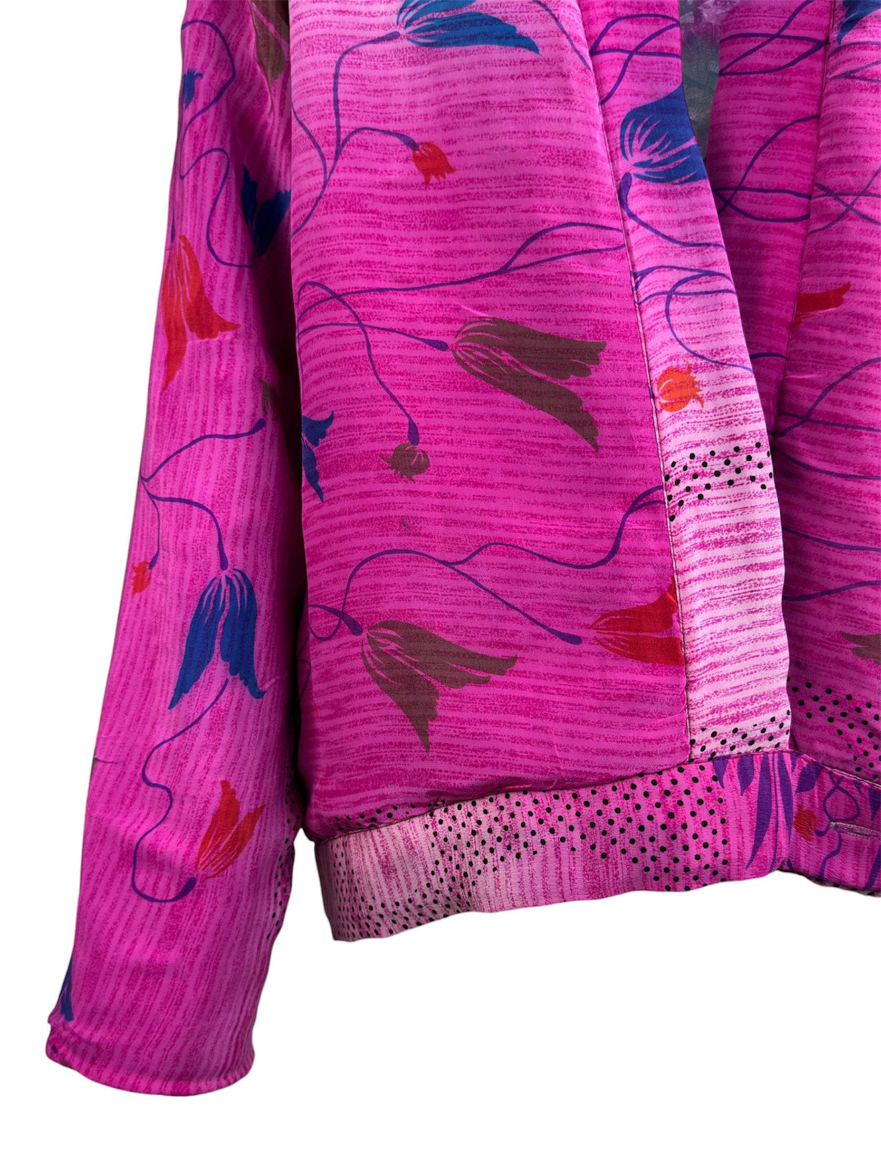 Veste kimono réversible Soie - Pièce unique