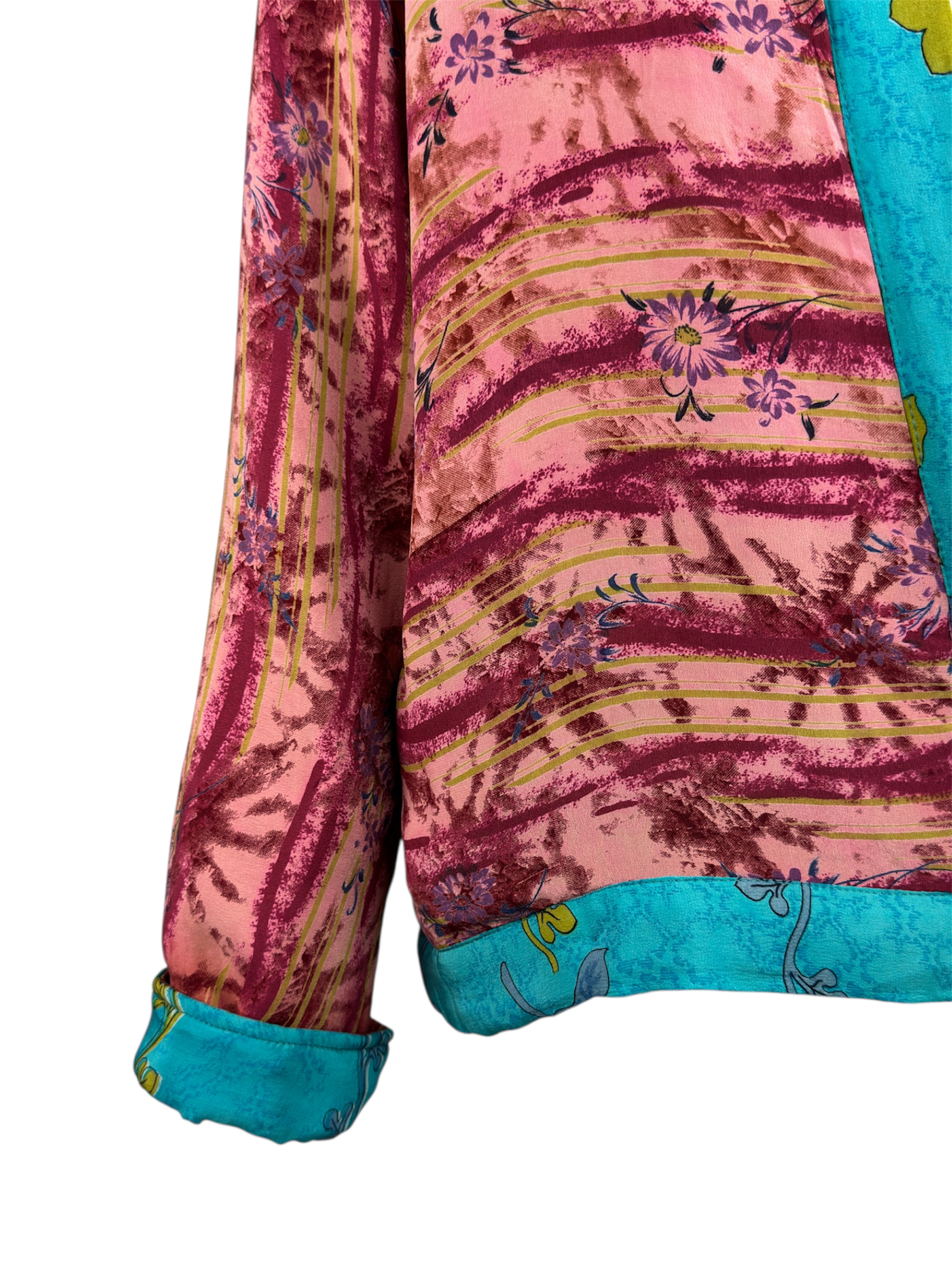 Veste kimono réversible Soie - Pièce unique