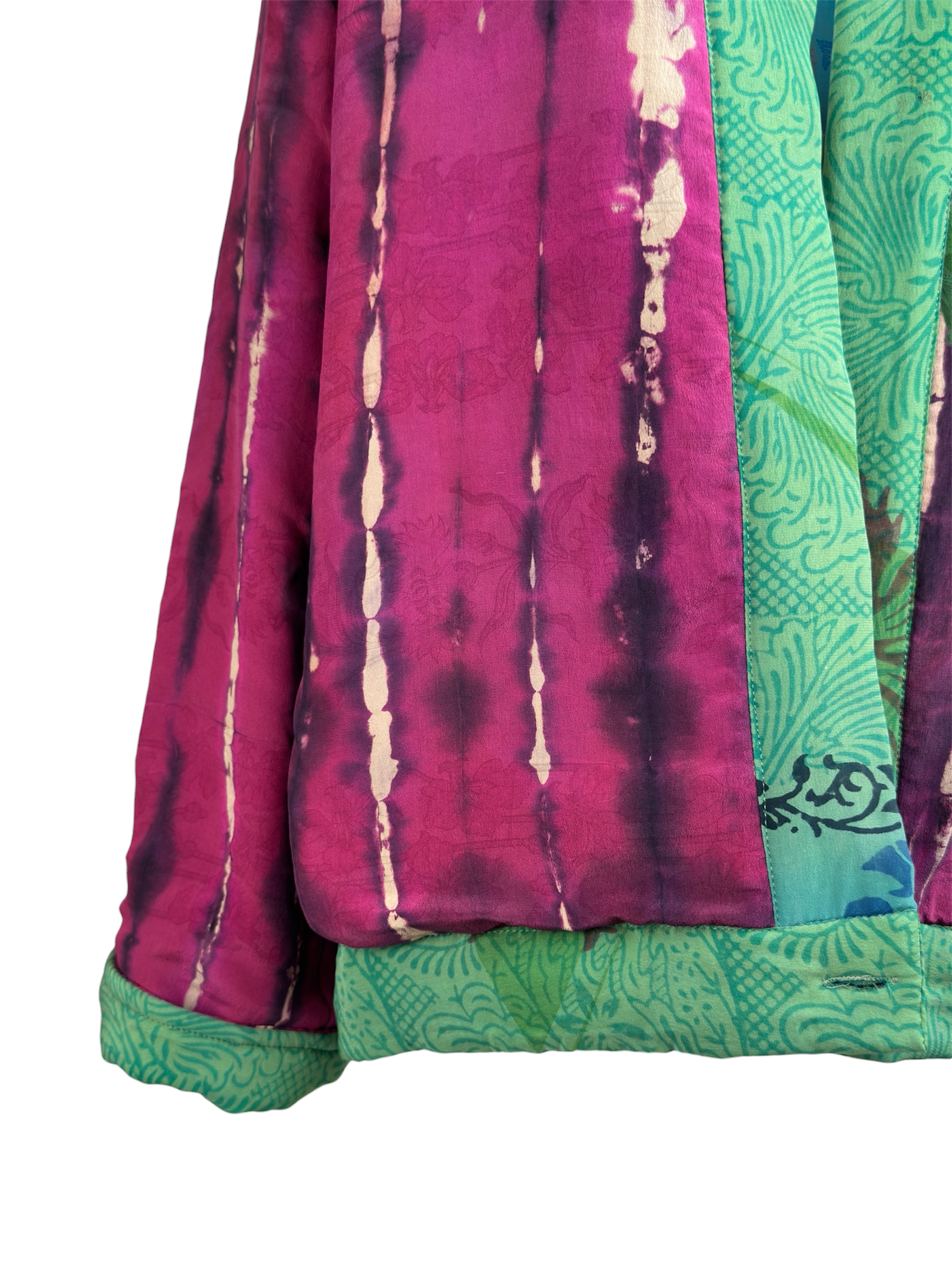 Veste kimono réversible Soie - Pièce unique