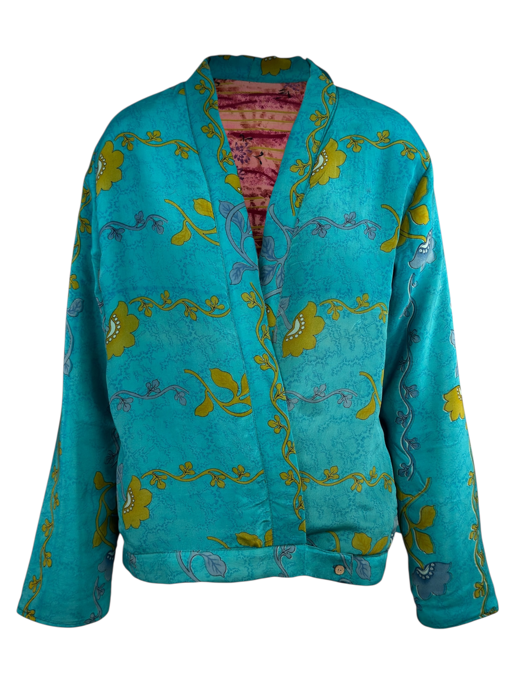 Veste kimono réversible Soie - Pièce unique