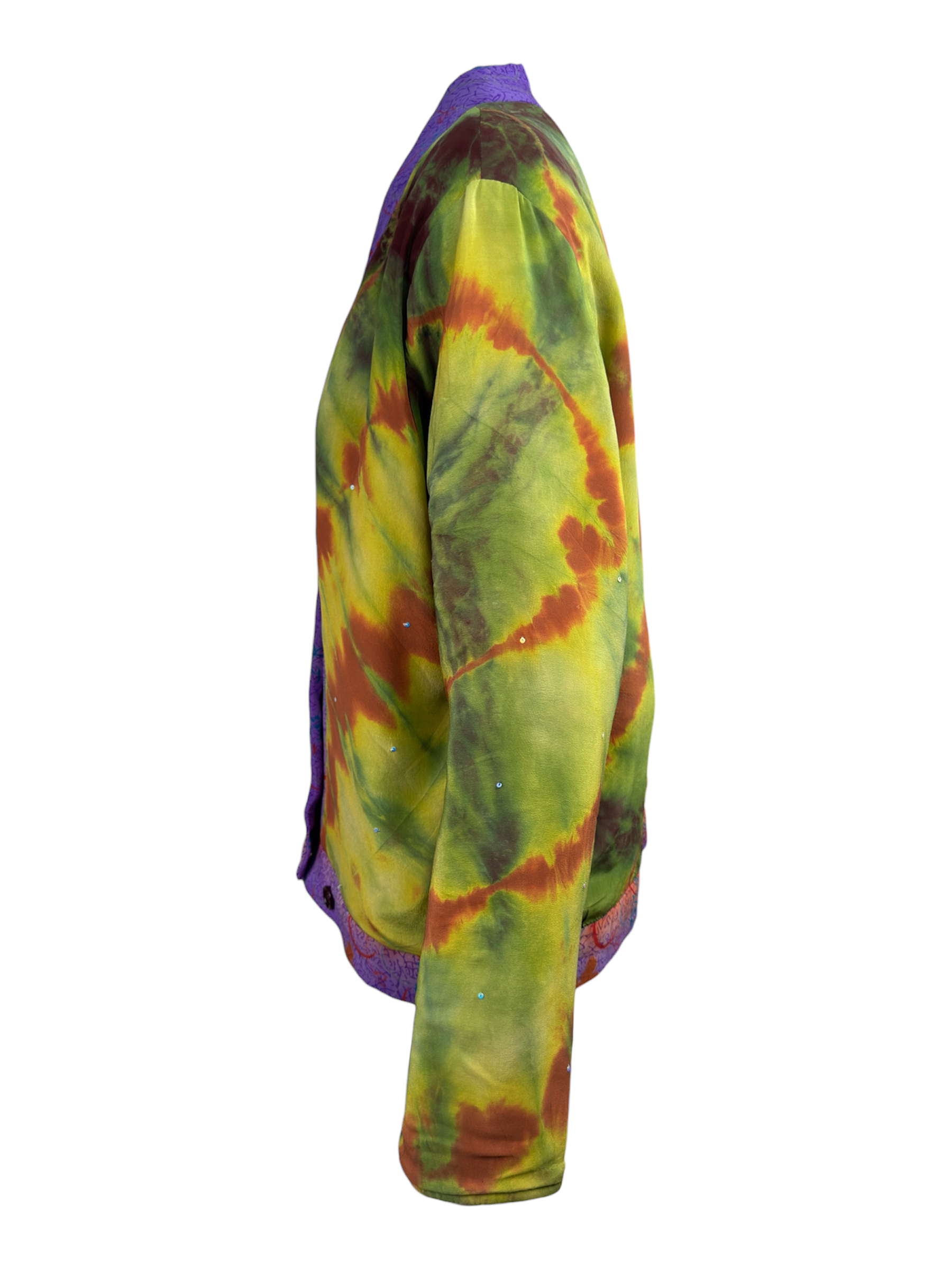 Veste kimono réversible Soie - Pièce unique