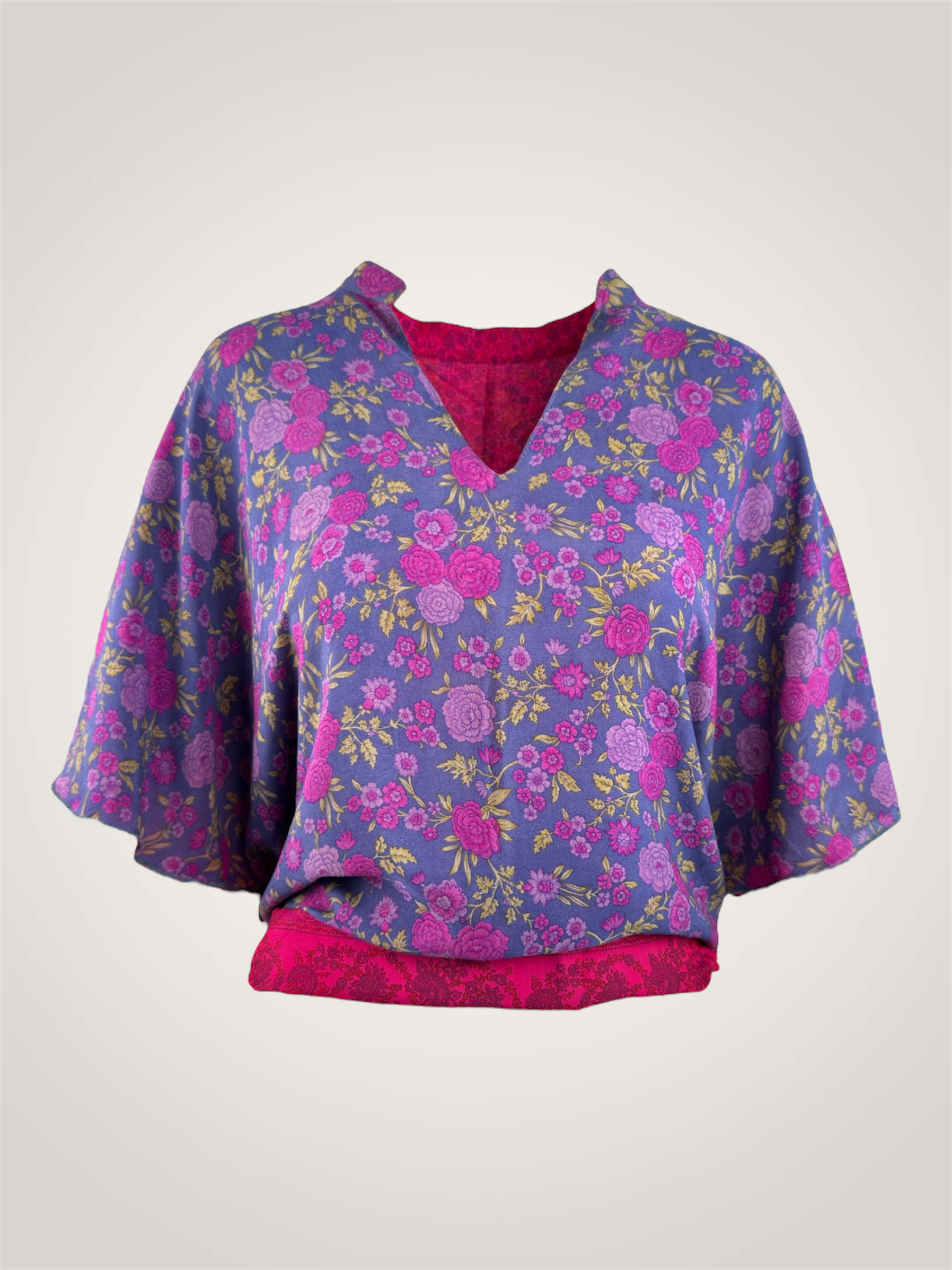 Top réversible soie recyclée