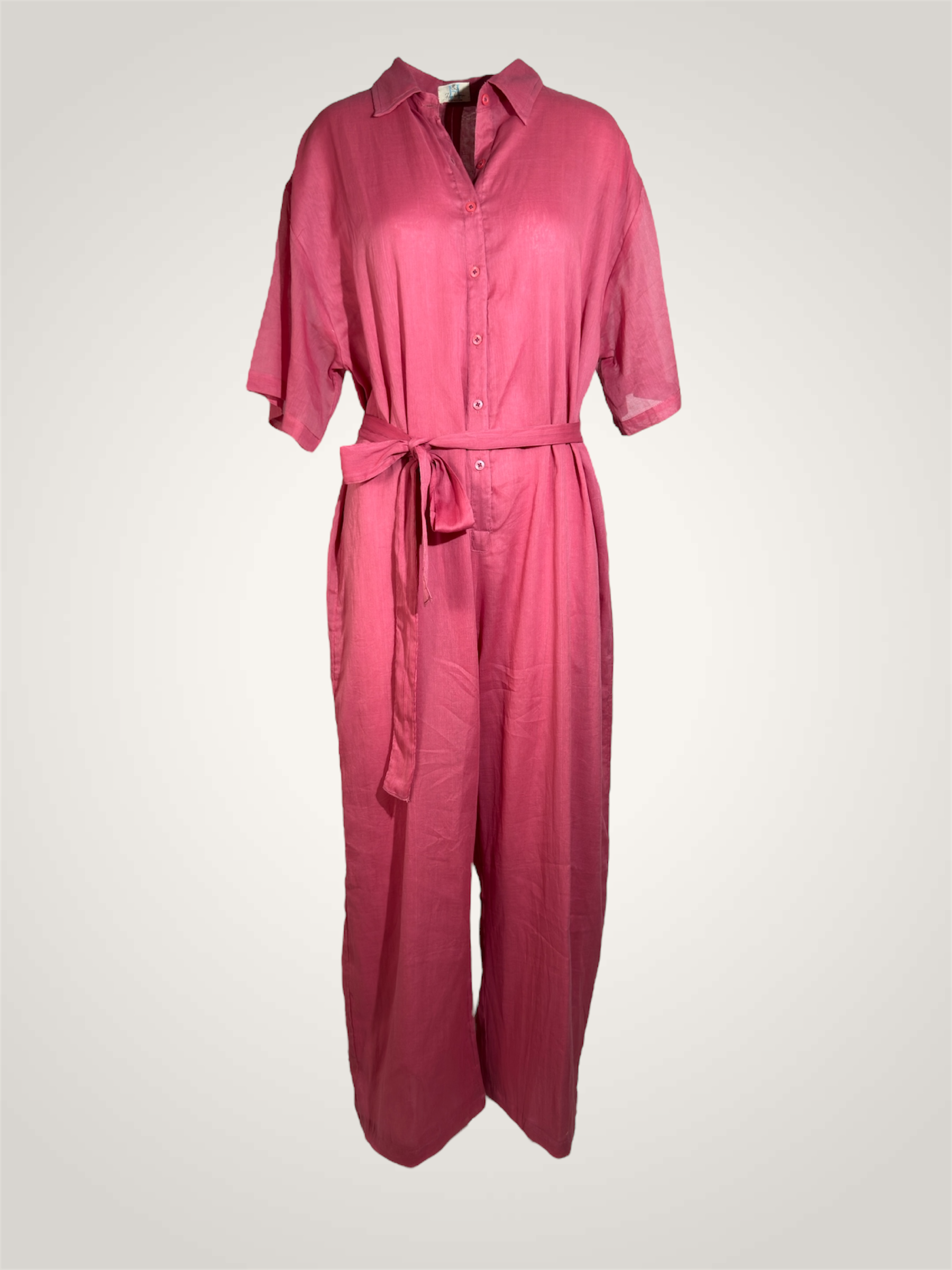 Combinaison voile de coton - bois de rose