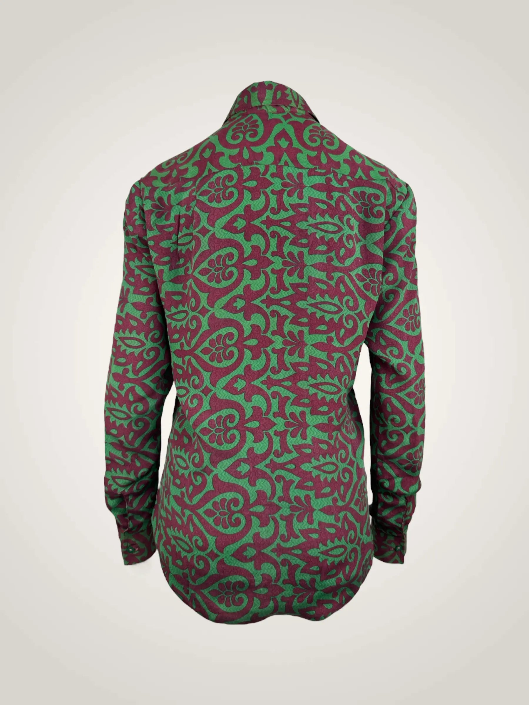 Chemise réversible soie recyclée - pièce unique