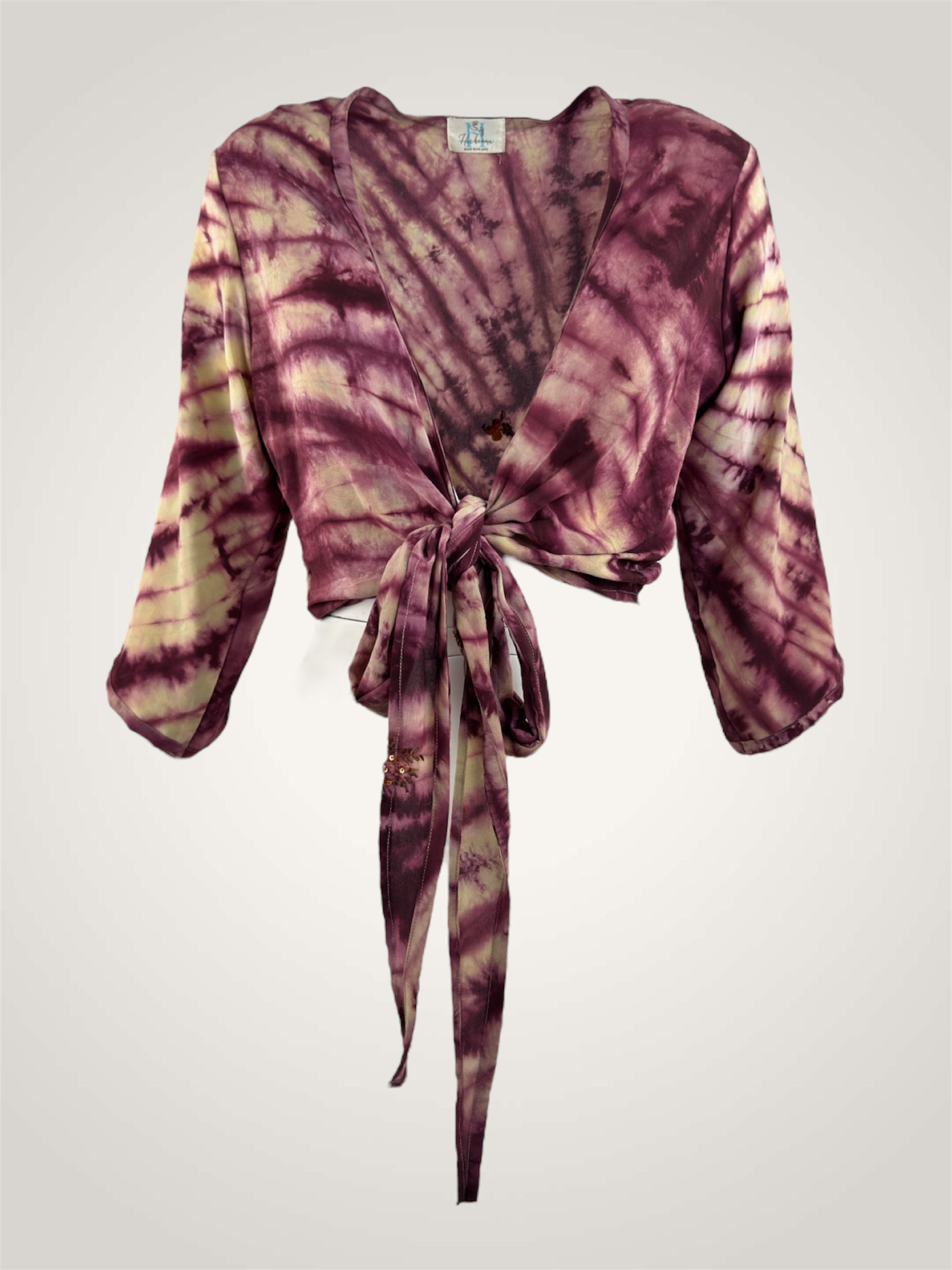 Top soie recyclée Tie & Dye - Pièce unique