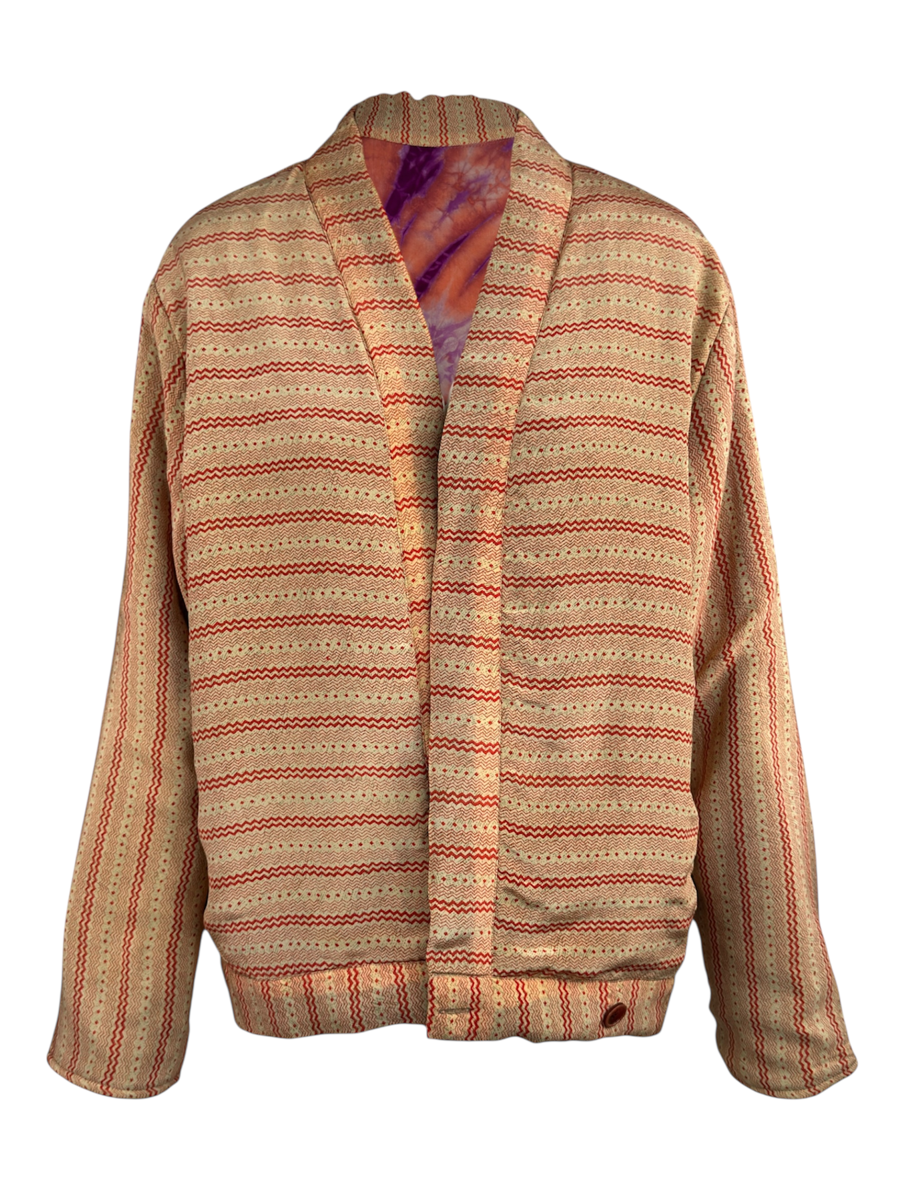 Veste kimono réversible Soie - Pièce unique