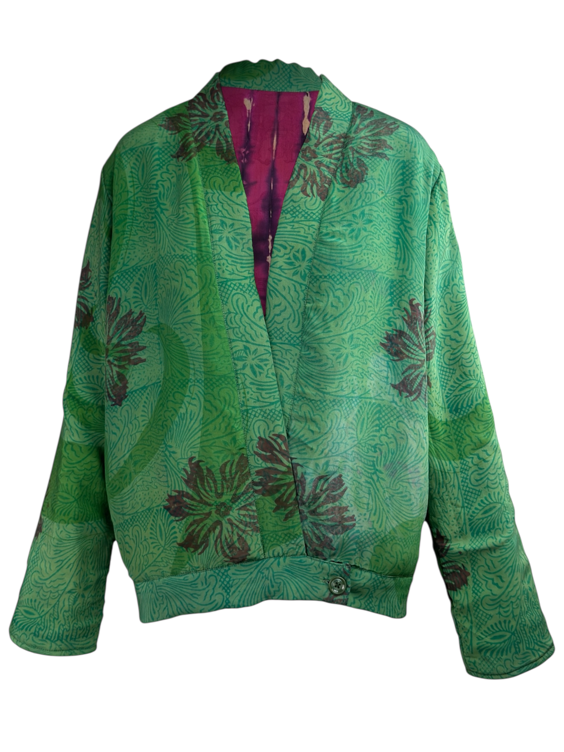 Veste kimono réversible Soie - Pièce unique