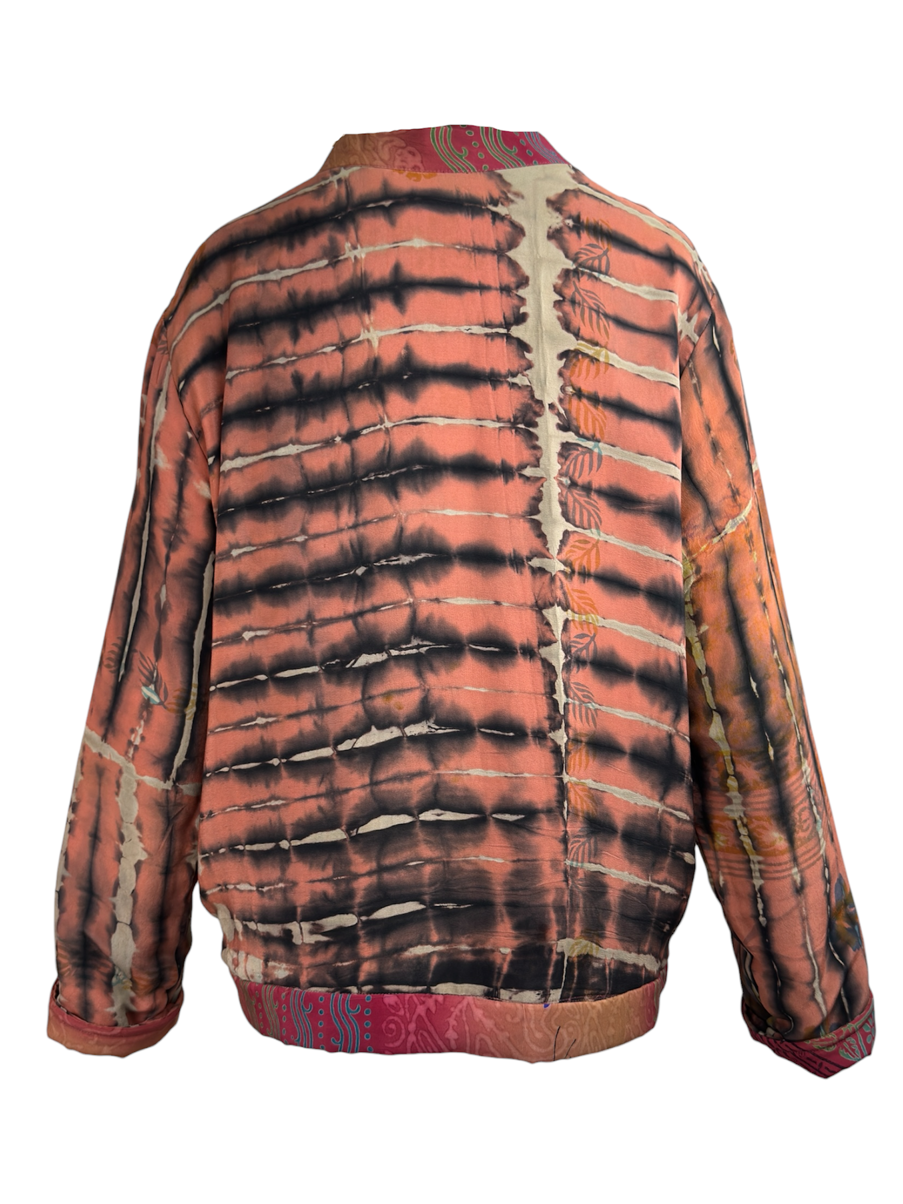 Veste kimono réversible Soie - Pièce unique