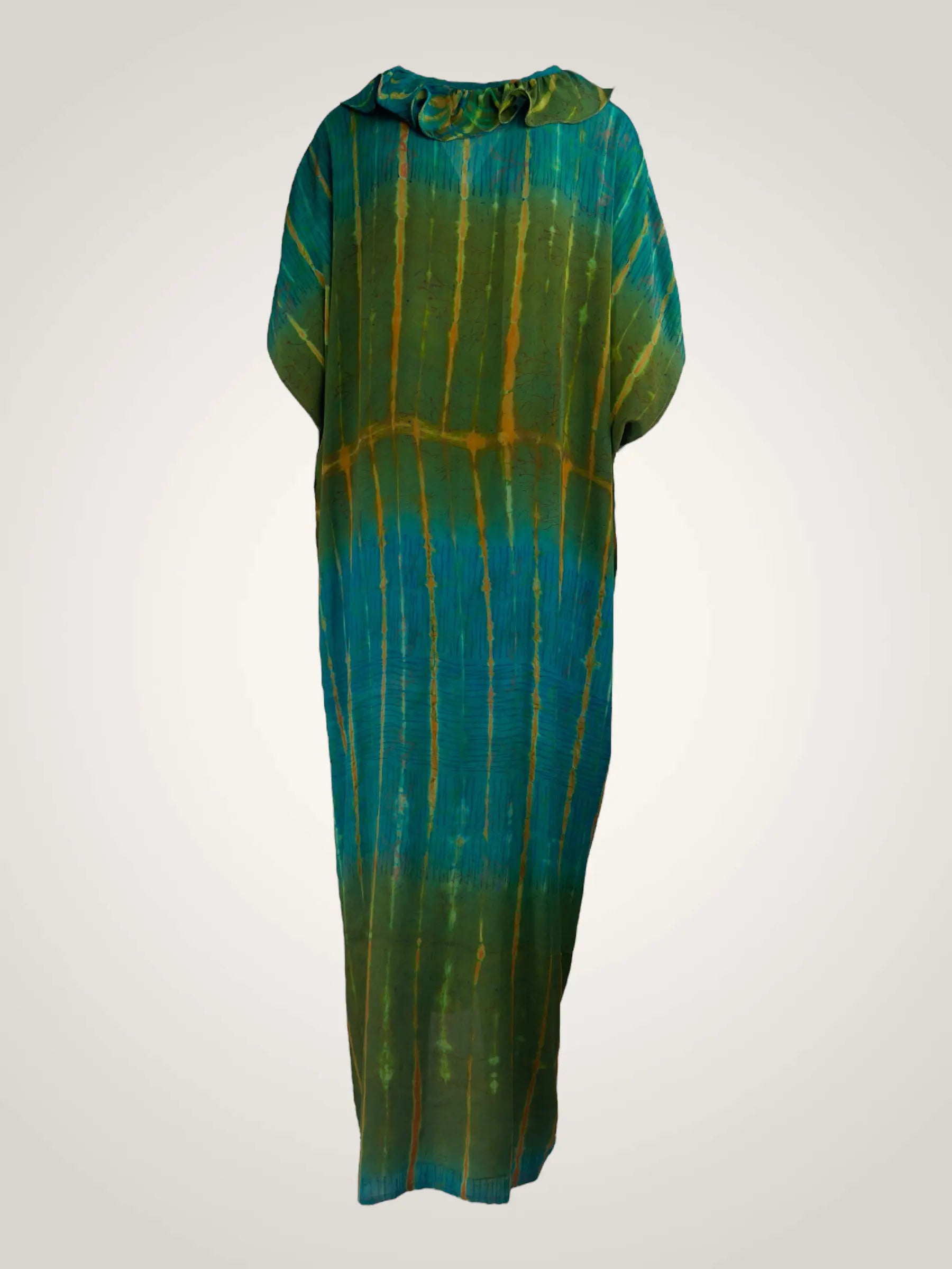 Kaftan soie recyclée -             pièce unique