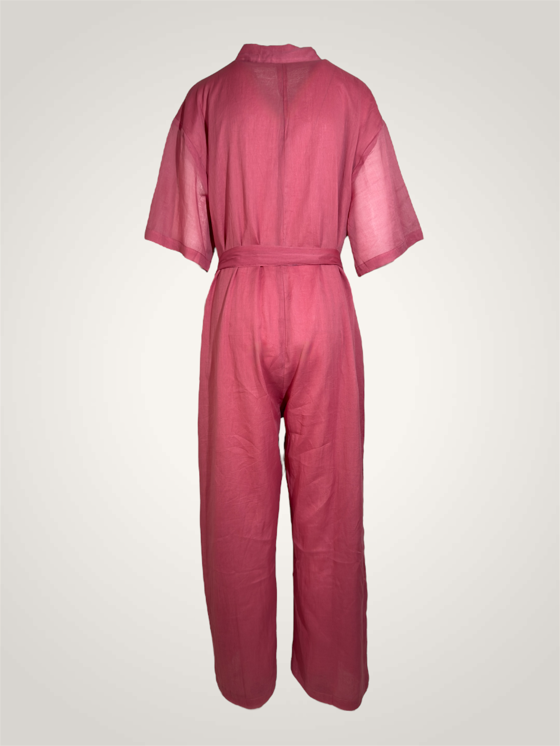 Combinaison voile de coton - bois de rose