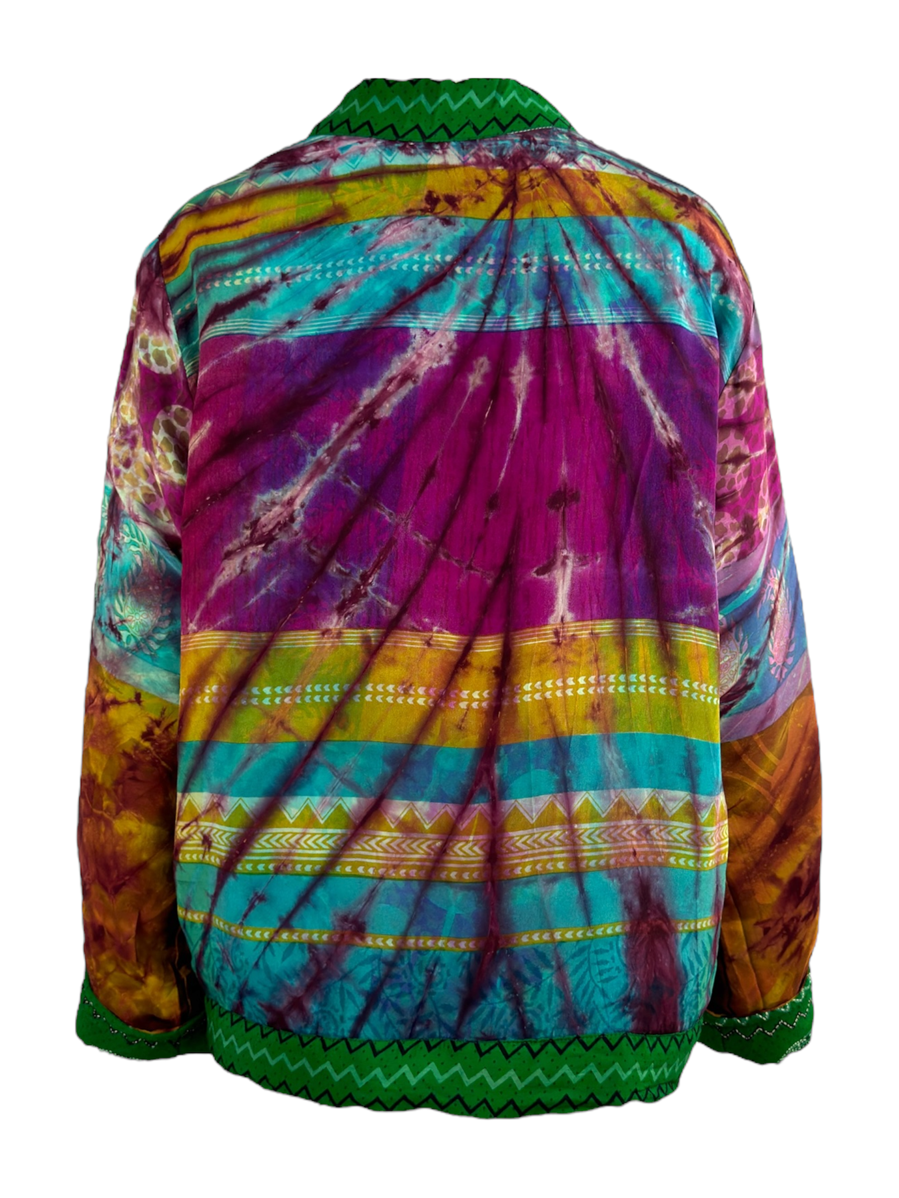 Veste kimono réversible Soie - Pièce unique