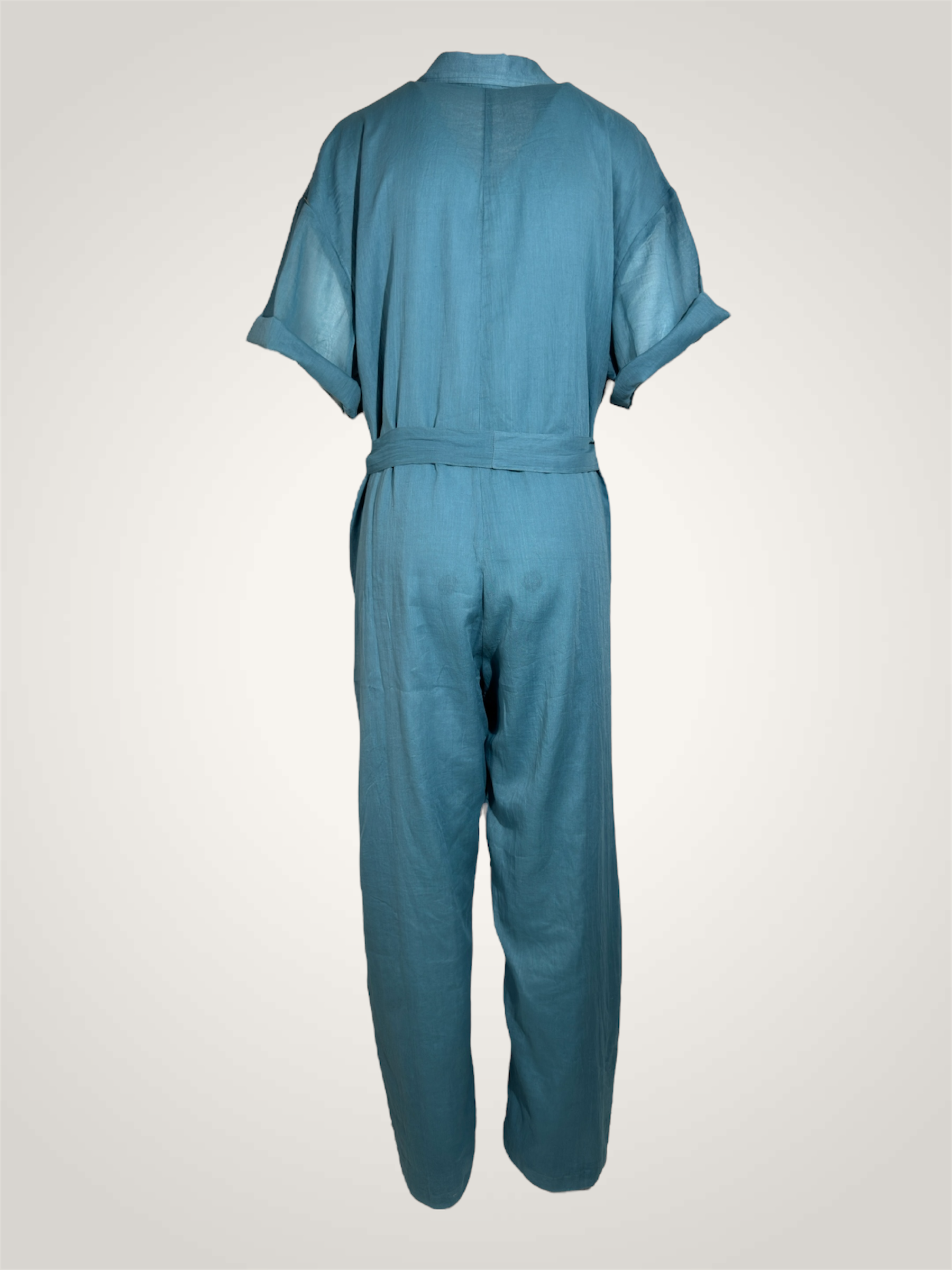 Combinaison voile de coton - Bleu canard