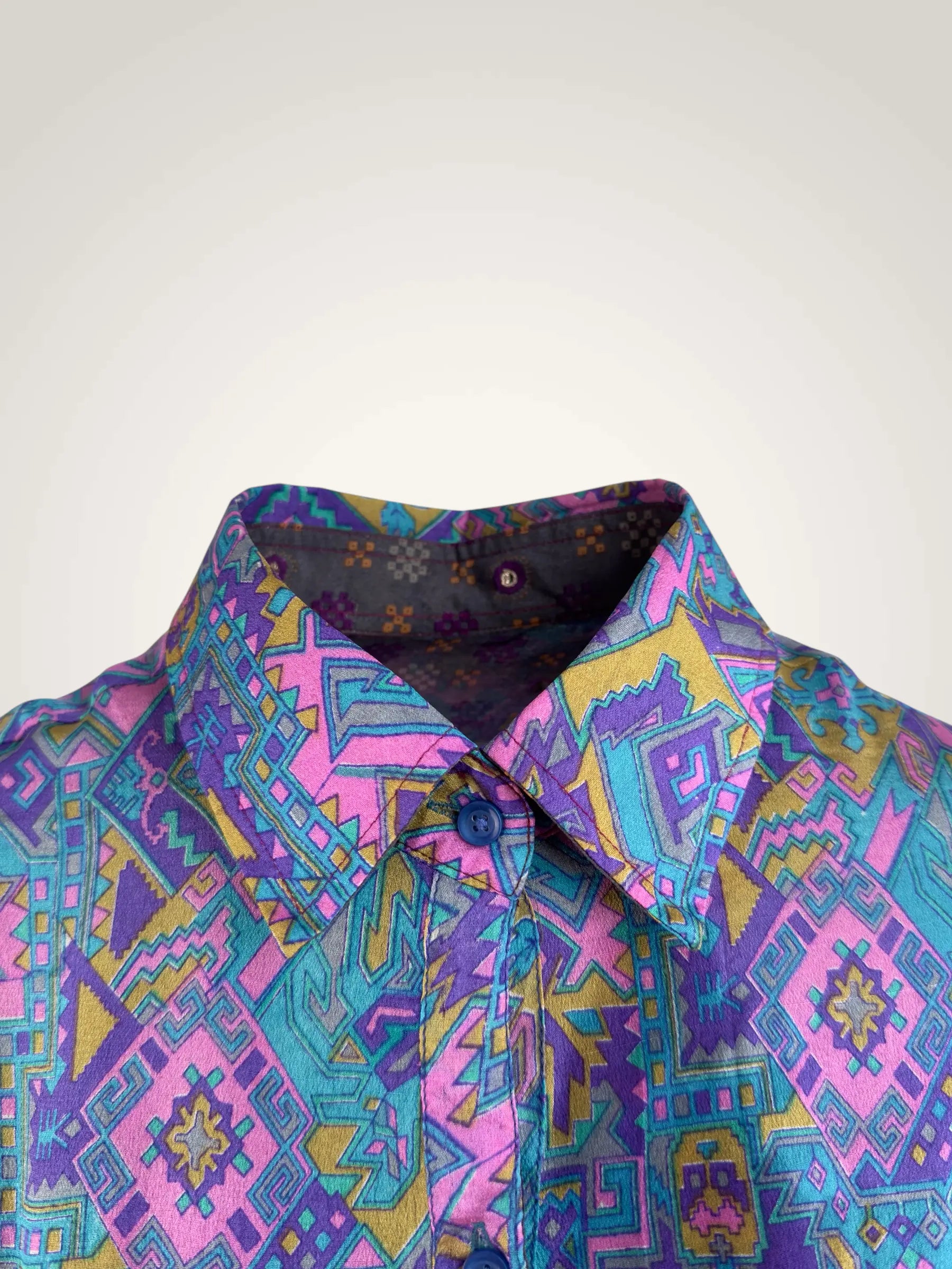 Chemise réversible soie recyclée - pièce unique