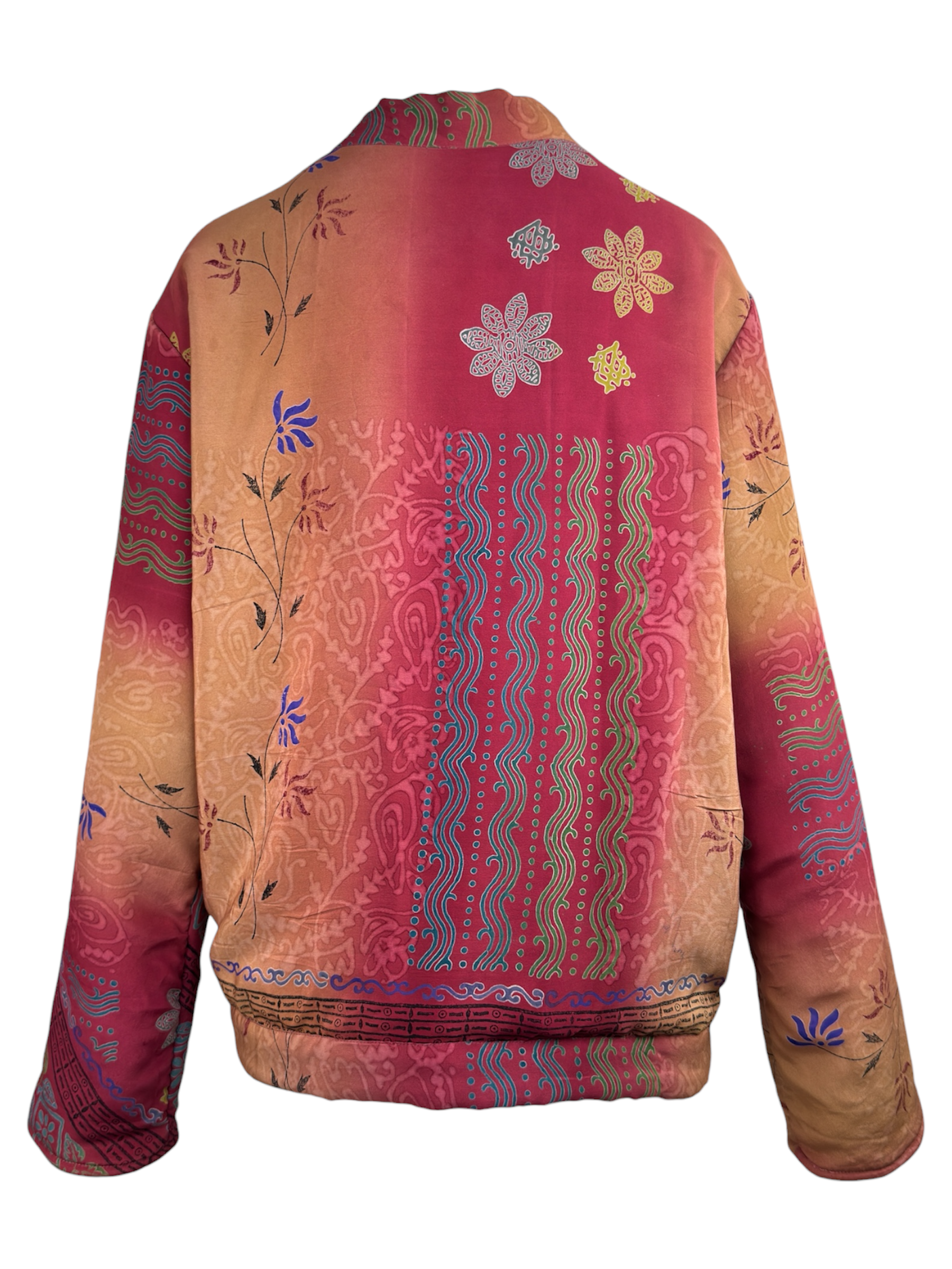 Veste kimono réversible Soie - Pièce unique