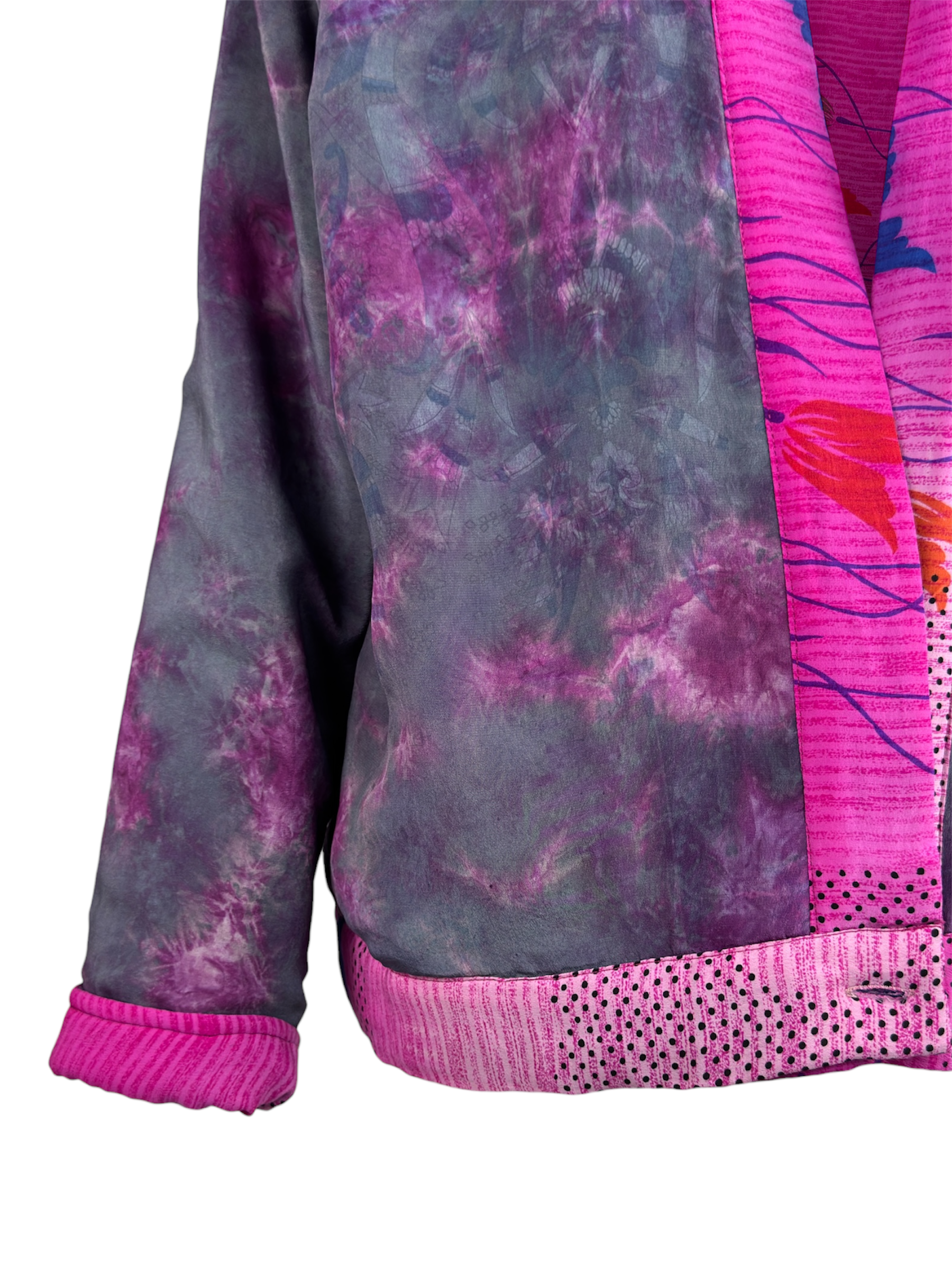 Veste kimono réversible Soie - Pièce unique