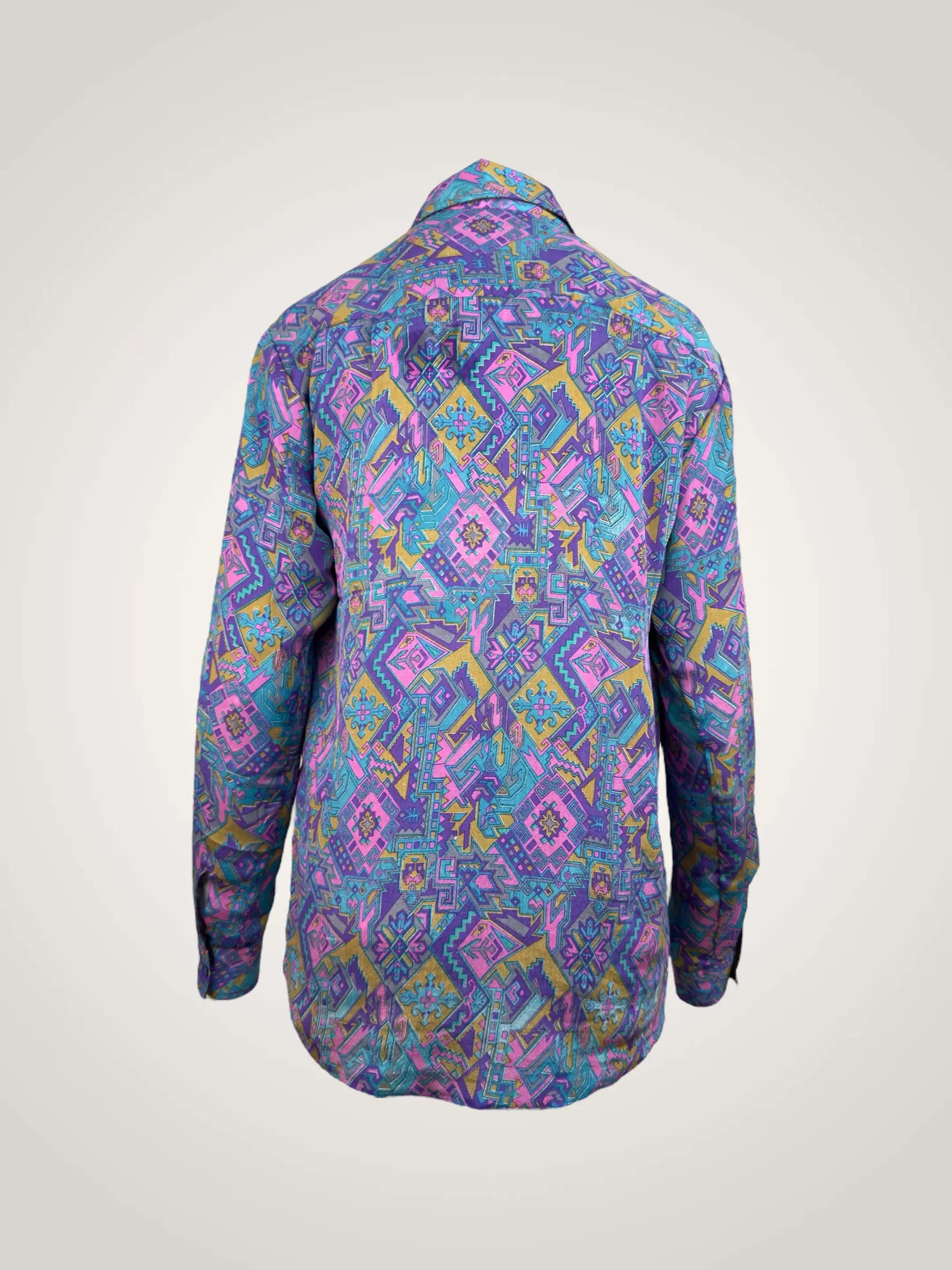 Chemise réversible soie recyclée - pièce unique