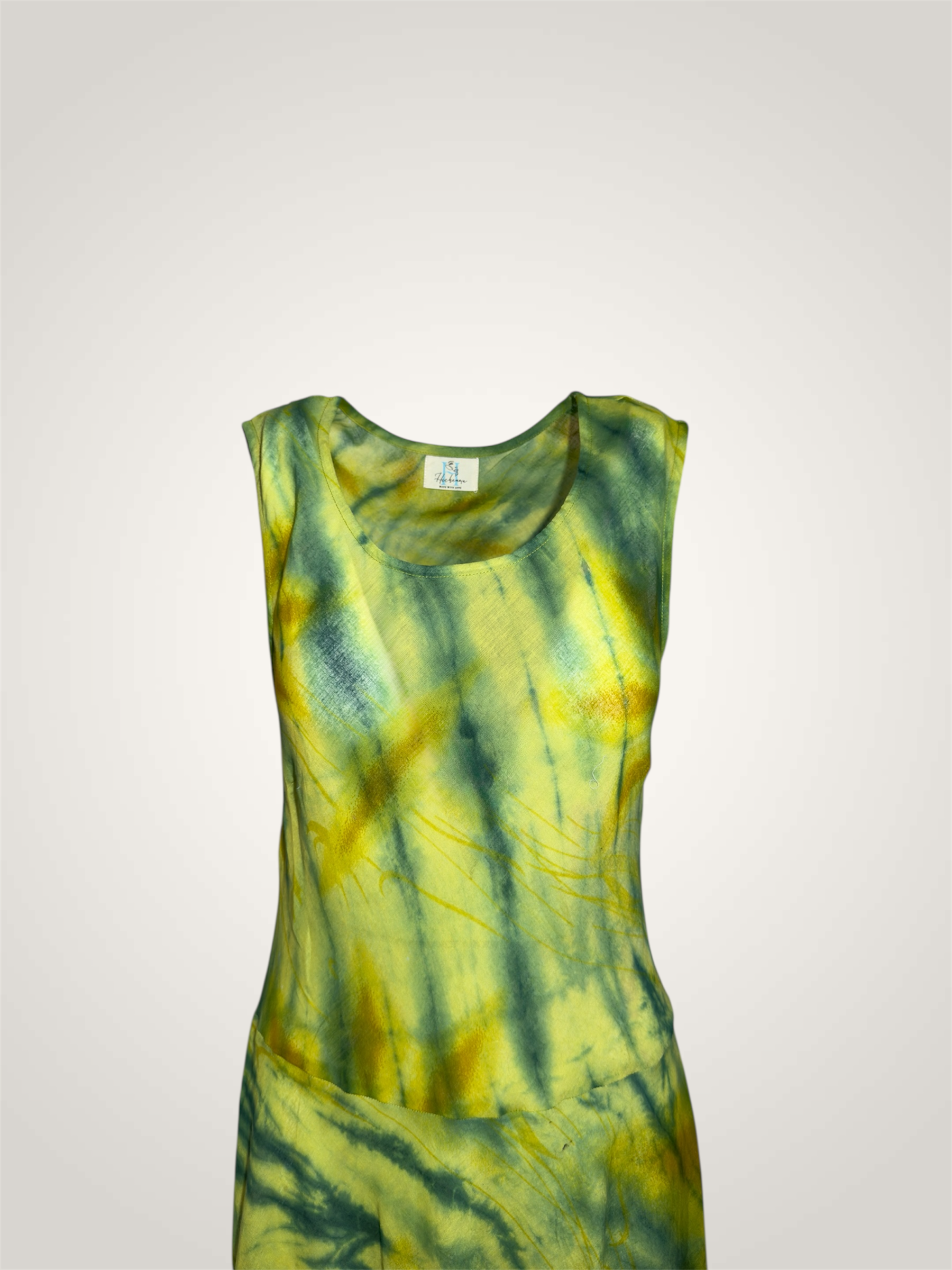 Robe voile de coton - coupe biais